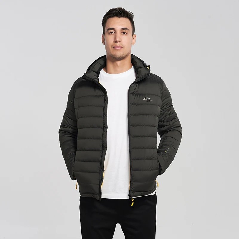 New Men Winter Jacket Casual Padded Jacket Winter Coat Solid Cotton Jacket Detachable Hood High Quality Brand Man Jackets