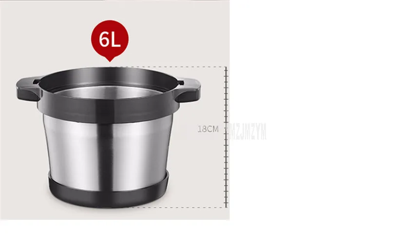6L электрическая мясорубка разговор/коммерческий Нержавеющая сталь автоматическая для мяса овощ чеснок мясорубку 1000W 220V JZR-G608