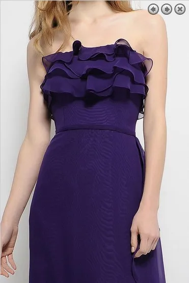 Новинка размера плюс невесты vestidos de festa Формальные Длинные шифоновые платья для подружек невесты