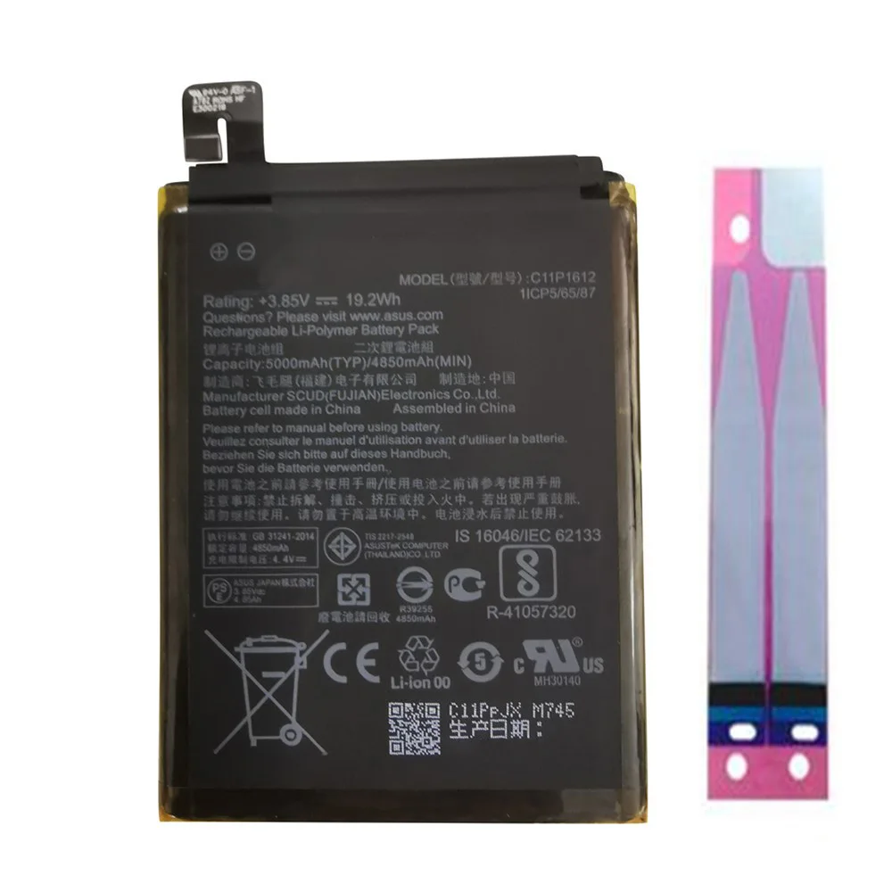 

Original 5000mAh c11p1612 Battery For ASUS Zenfone 4 Max pro plus ZC554KL X00ID For Asus Zenfone 3 ZOOM ZE553KL Z01HDA Battery