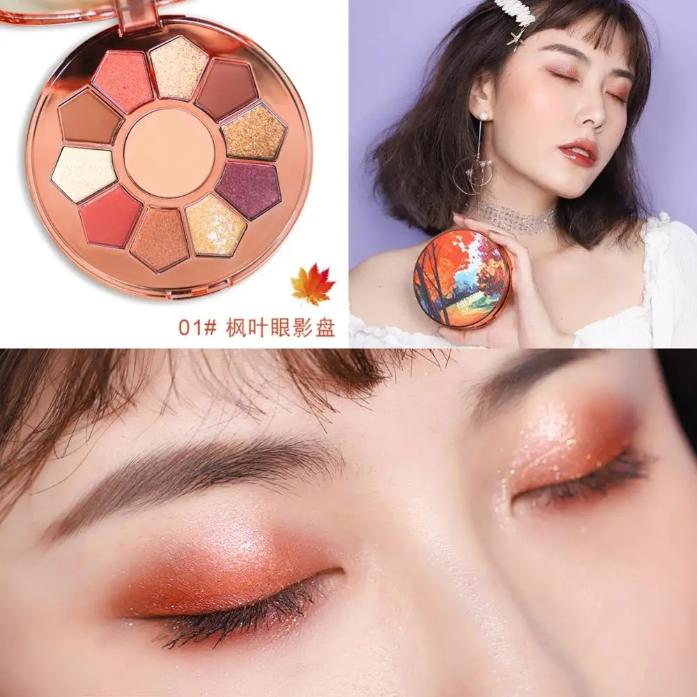11 цветов блестящие тени для макияжа Pallete матовые тени для век Палитра мерцающие и блестящие алмазные тени для век Пудра пигментная косметика