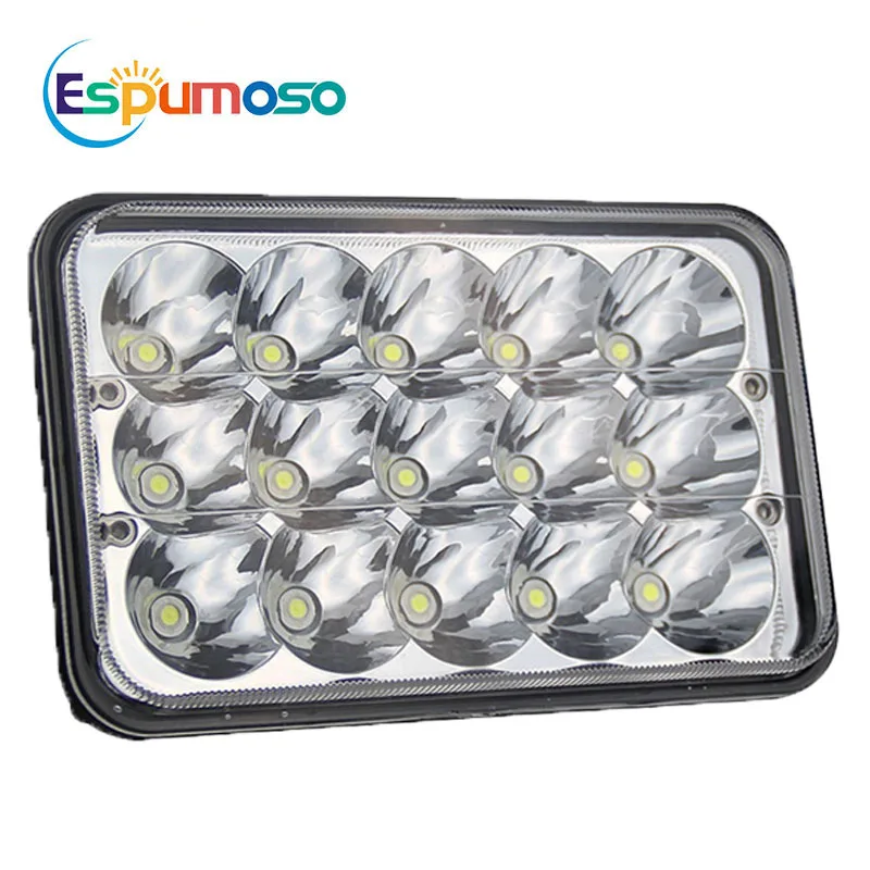 2pcs Led Headlight For Jeep Wrangler Yj Cherokee Xj Comanche Mj Chevy