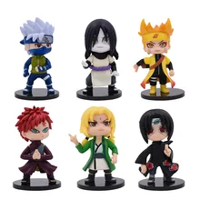 2 Styles Naruto Action Figure Toy Q Styles PVC Action Figure Doll Collectible Model Baby Toy Christmas Gift For Children