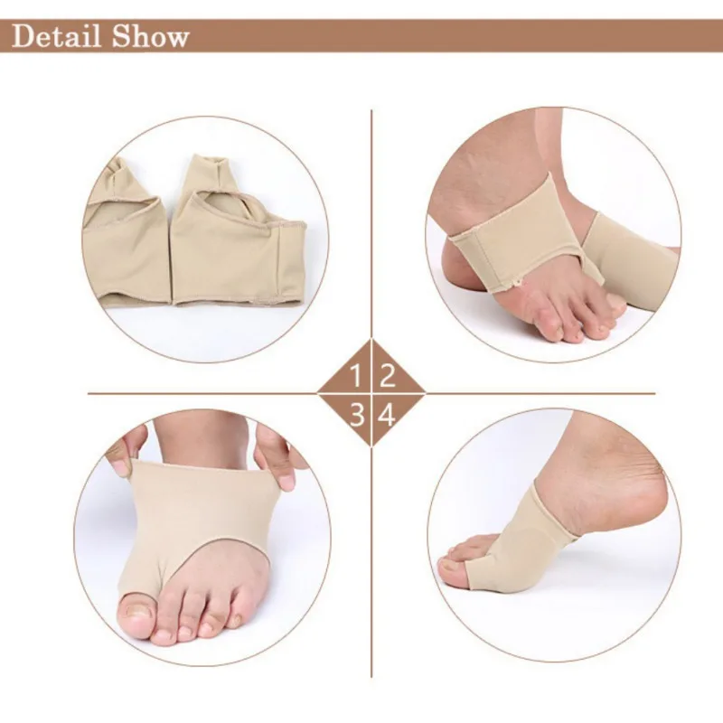 1 Pair Foot Toe Separator Protector Corrector Gel Adjuster Pain Relief Straighten Bent Toe Foot Care Tools