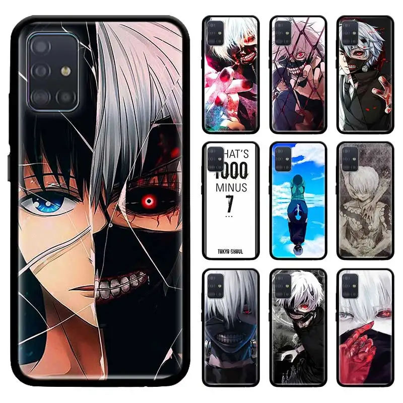 Черный ТПУ чехол для Samsung Galaxy A51 A71 5G M51 M30s A41 A31 A21s A11 M31 мягкий Sac Tokyo Ghouls Anime|Бамперы| |