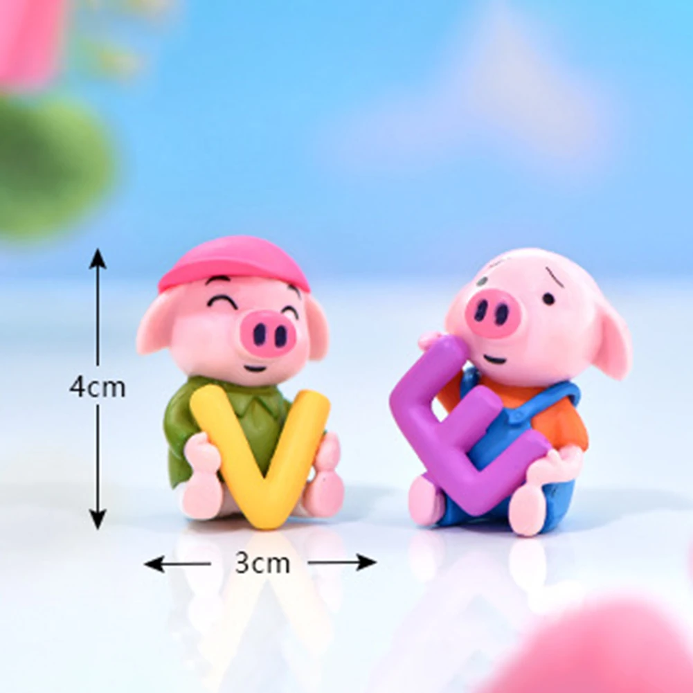 4 шт. миниатюрные статуэтки в виде свиньи|Статуэтки и миниатюры| |