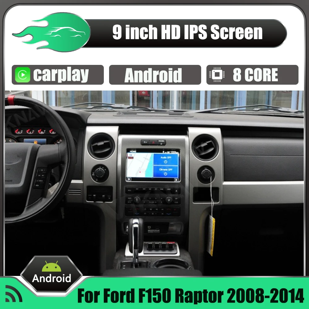 

Stereo Radio For Ford F150 2008 2009 2010 2011 2012 2013 2014 Car GPS Navigation 9 inch Android System Multimedia Player WIFI