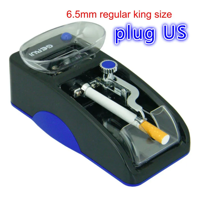 Blue-plug US 6.5mm 6,5 мм тонкая сигарета диаметр прокатки легко автоматическая машина для изготовления табака 7 мм инструмент - Цвет: Blue-plug US 6.5mm