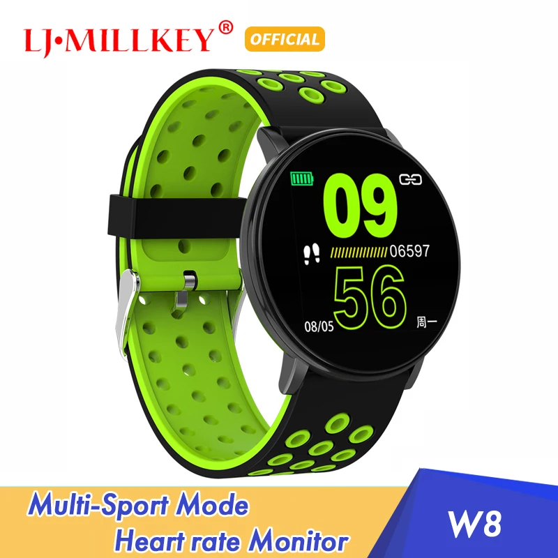 

W8 Smart Watch Android Watches Men Fitness Bracelets For Women Heart Rate Monitor Smartwatch Waterproof Sport Watch For Phone