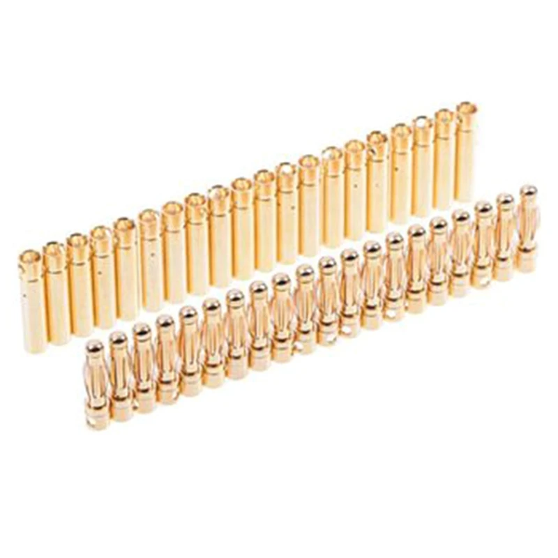 

FULL-20 Pairs 4.0mm RC Model Battery Male Banana Connector Plug