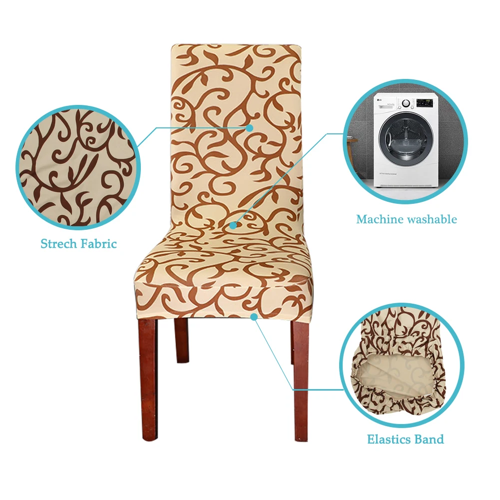 Meijuner Chair Cover Modern Elastic Chair Case Kitchen Chair Slipcover