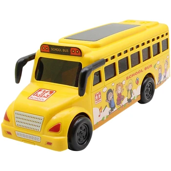 

Baby Toys Car Cute Plastic Luminous Inertia Toy Car School Bus Model Children's Day Gifts Early Education Toy Room Decoration
