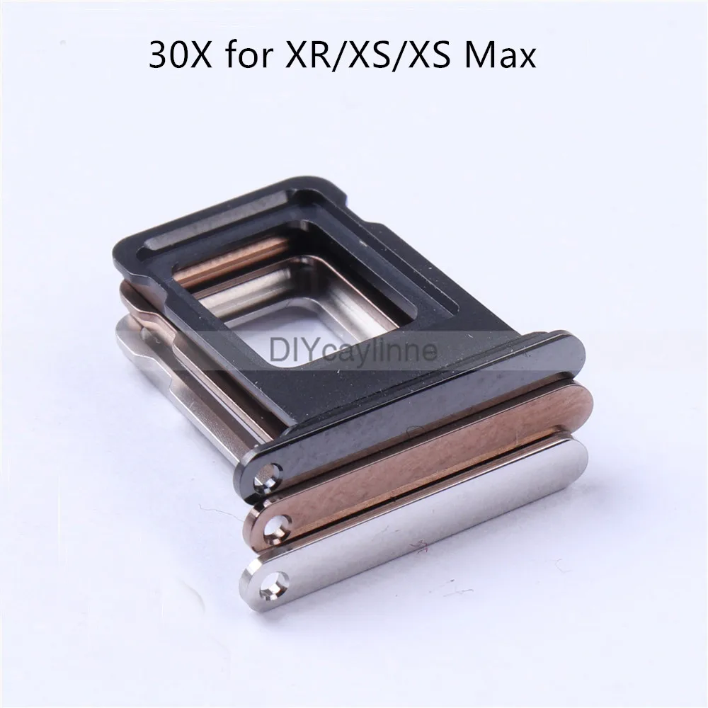 30 шт. лоток для SIM-карты держатель Слот iPhone XR XS Max XSM один двойной адаптер запасные