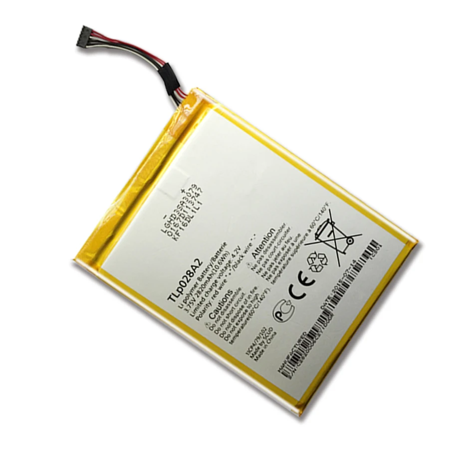 Высококачественный аккумулятор для планшета TLp028A2 TLp028AD для Alcatel One Touch Pixi 3(7) LTE/Pixi 3 7,0 4G литий-полимерные аккумуляторы 2820mAh