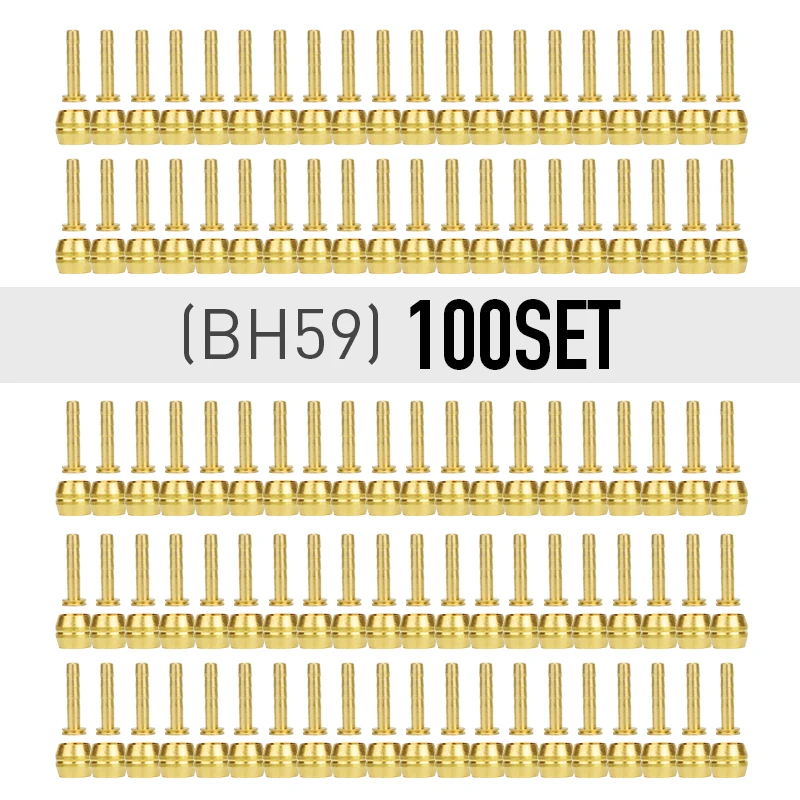 BH59 BH90 50/100 комплект соединитель оливковый игольчатый рукав в основном применяется для DEORE SLX XT аксессуары для велосипедных тормозов Запчасти для велосипедов - Цвет: BH59   100set