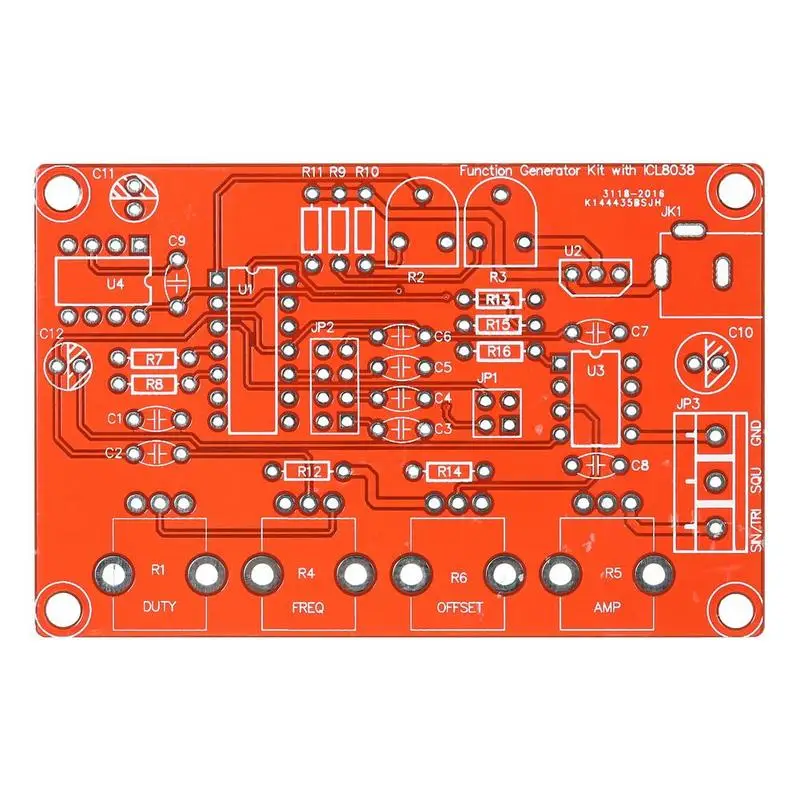 Генератор сигналов DIY Kit функция генератор синтезатор 5 Гц~ 400 кГц Регулируемая амплитуда частоты ICL8038 L0D3