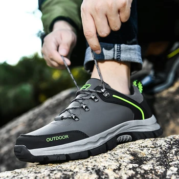 

Men's Boots Hiking Shoes Winter Autumn Lace-up Boots Out Door Sneakes Casual Shoes Snow Boots