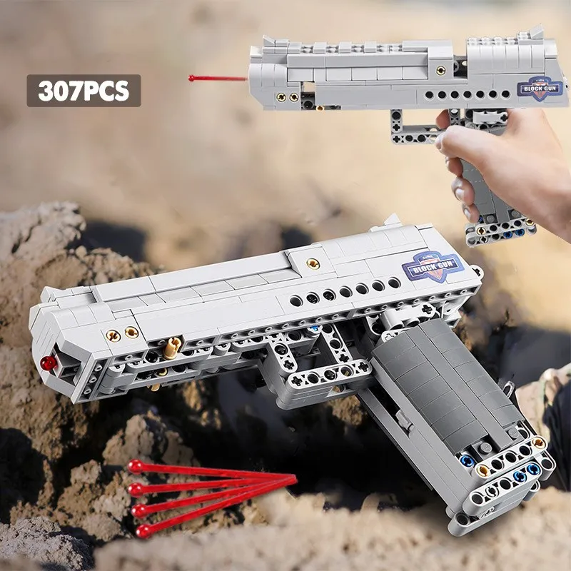 Пистолет Desert Eagle MK23 412 шт. пистолет строительные блоки игрушки пулемет модель