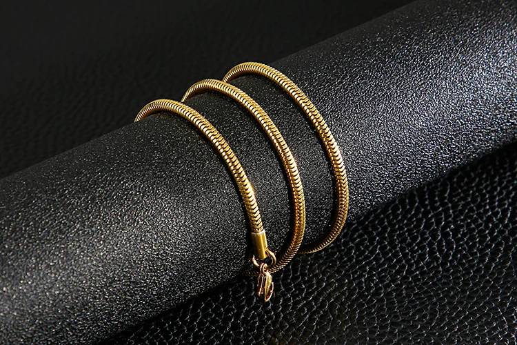 3/4/5/6mm Breite Edelstahl Schlangenkette Halskette Für Frauen Männer Gold Farbe Schwarz Wasserdicht Filmy Schmuck Verschiedene Länge – Detail 1