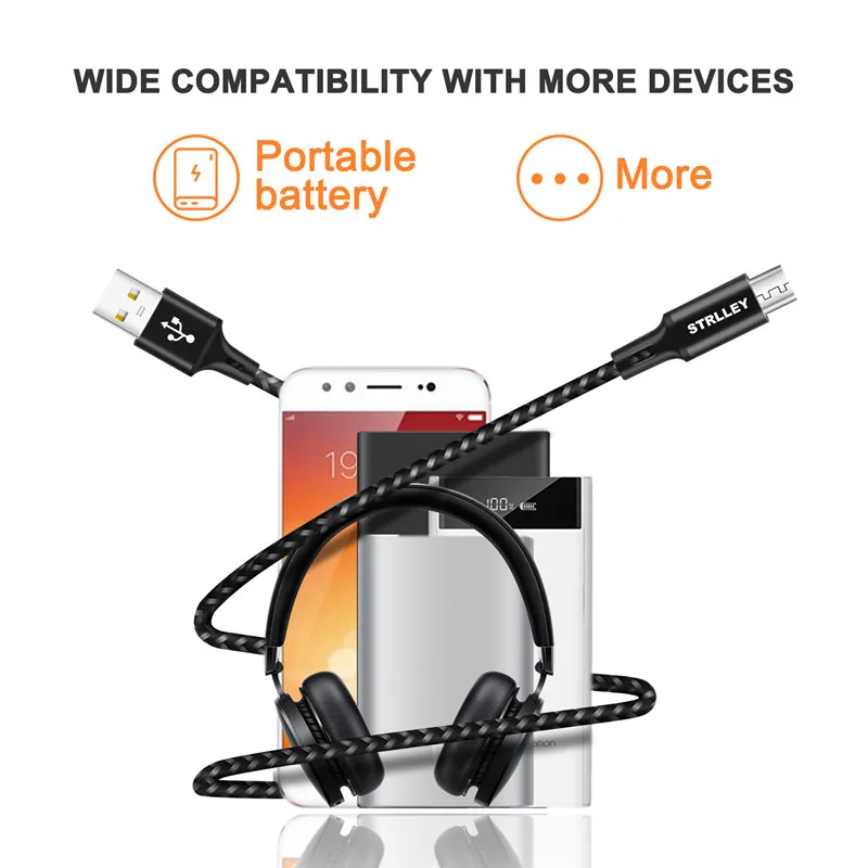 Micro USB кабель 3A Быстрая зарядка USB кабель для передачи данных для samsung Xiaomi Redmi Android Microusb Быстрая зарядка 3 шт(3 м/2 м/1 м