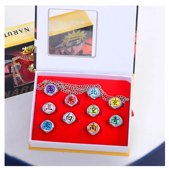 10 шт для костюмированной вечеринки по японскому аниме набор колец Обувь в стиле