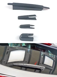 Couverture d'essuie glace de vitre arrière, cadre décoratif, accessoires d'intérieur en ABS chromé, pour Toyota Highlander 2020 2021 2022 