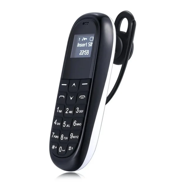 White and Black 10 шт./партия AEKU KK1 громкой связи Bluetooth Dialer Мини Мобильный телефон Низкое излучение для студентов детей Pregnants PK BM50 Celular - Цвет: White and Black