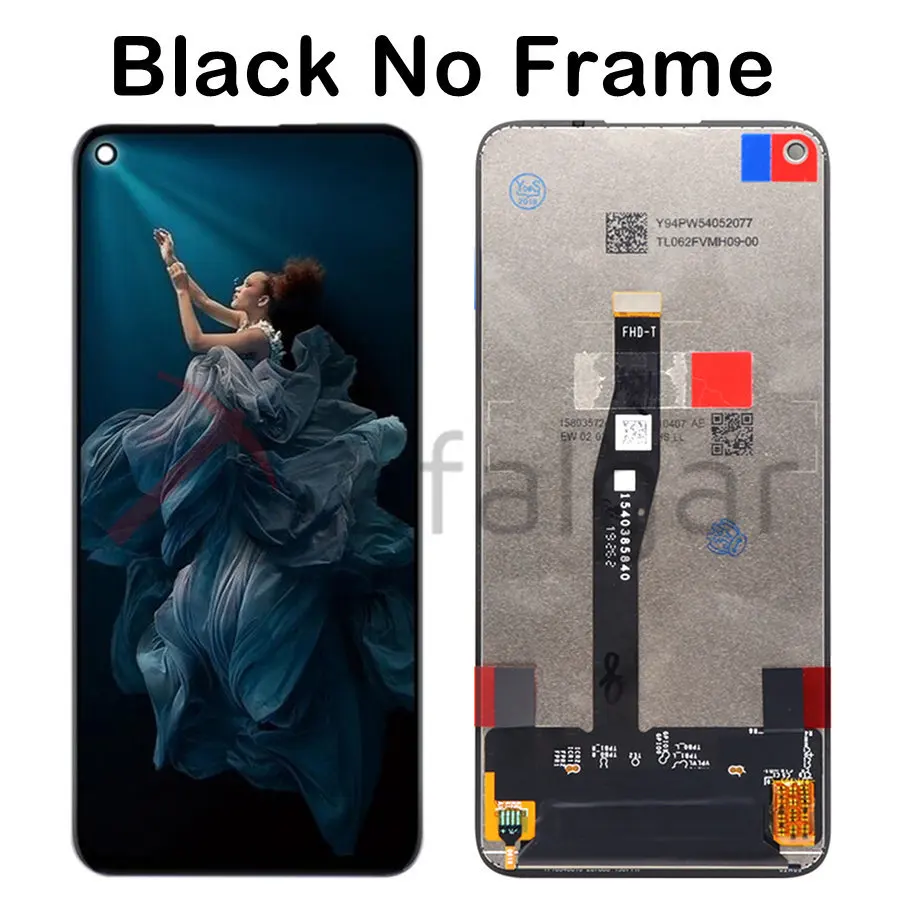 ЖК-дисплей для huawei Honor 20 Pro, ЖК-дисплей с сенсорным экраном, дигитайзер Honor 20 Pro, ЖК-экран с рамкой Honor20 Pro YAL-L41