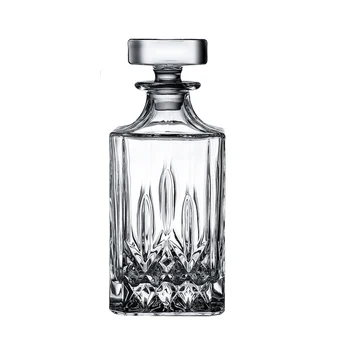 

Hellodream crystal glass lead-free transparent Whiskey Decanter Diamond print Liquor Decanter glass For Bourbon Scotch,xx oz