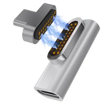 

20 Pins Magnetic USB C Adapter 4K 100W Quick Charge For Macbook Pro Pixelbook New Arrival