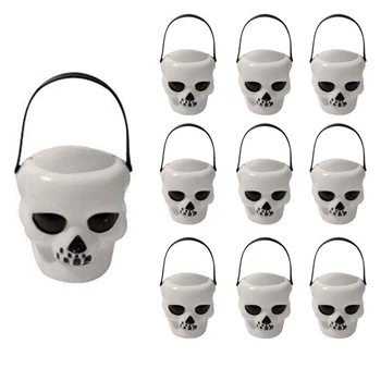 

10PCS / Halloween Taro Candy Jar Halloween Cauldron Novelty Halloween Barrel Decoration