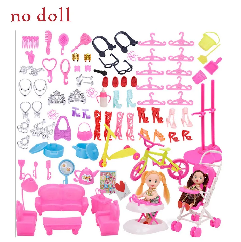 Смешанная пластиковая мебель для кукол, мини-игрушка для игр, сумка для обуви, вешалка для кукол, аксессуары для DIY игрушки для игрушечного домика, подарок