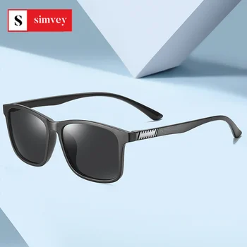 Classic Polarized Sunglasses Men Retro Square Driving Eyewear Travel Sun Glass 1