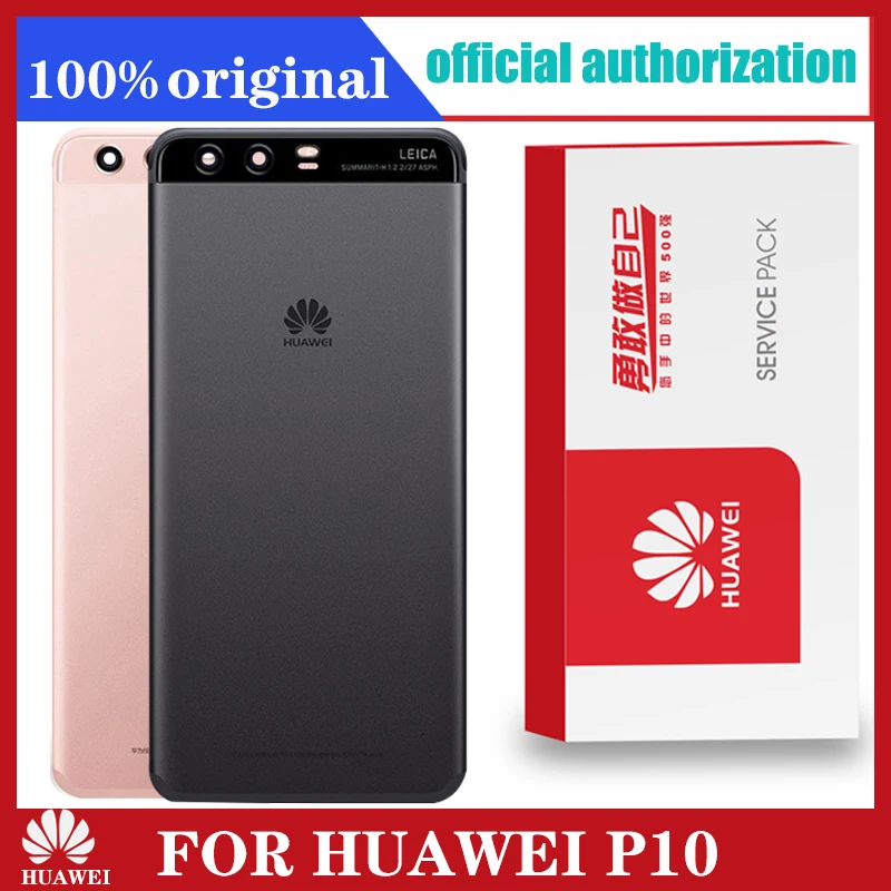 Оригинальная Замена заднего корпуса для Huawei P10 задняя крышка батарейного стекла
