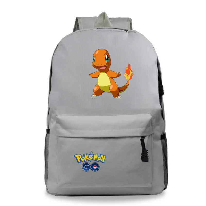B6 Plecak аниме рюкзак Пикачу сумка для ноутбука холст Sac Dos Mochila Pokemon 19-22 школьные сумки для девочек-подростков - Цвет: B6
