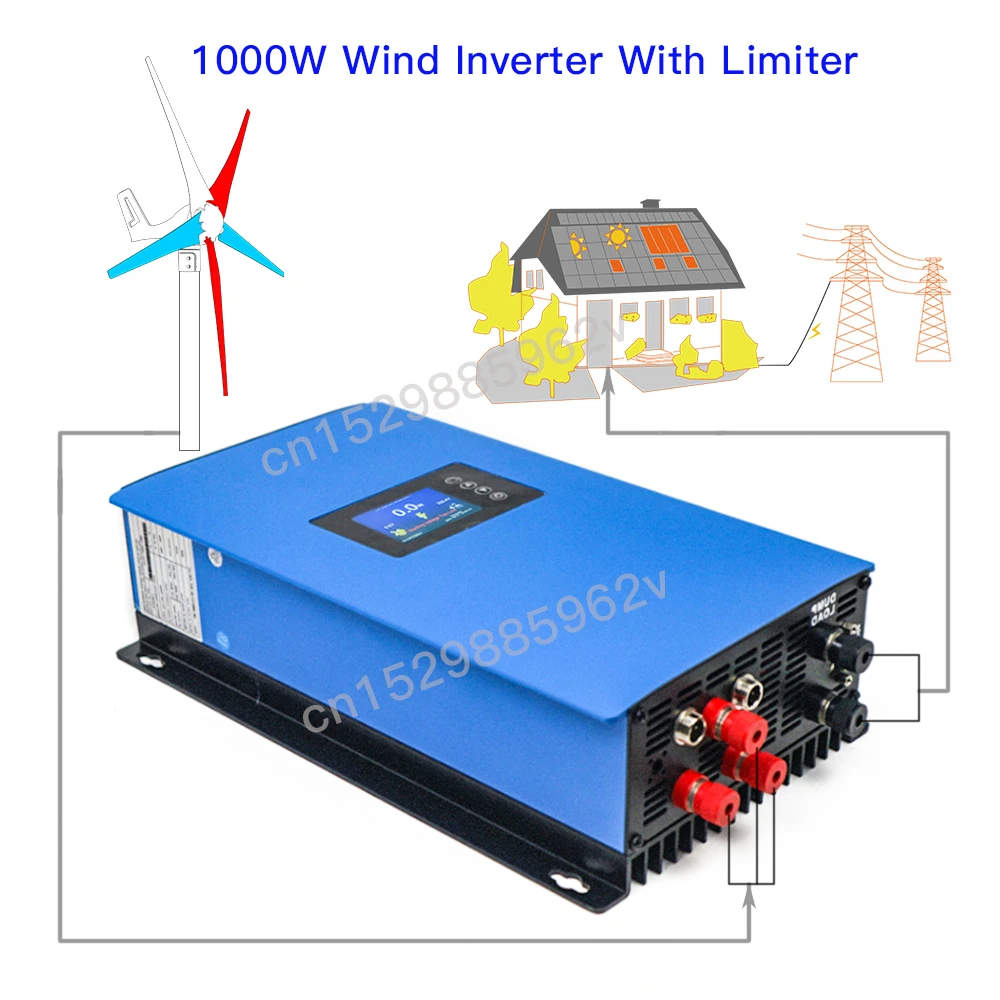 MPPT Wind Power 3 Phrase Inverter With Internal Limiter Sensor 24V 48V