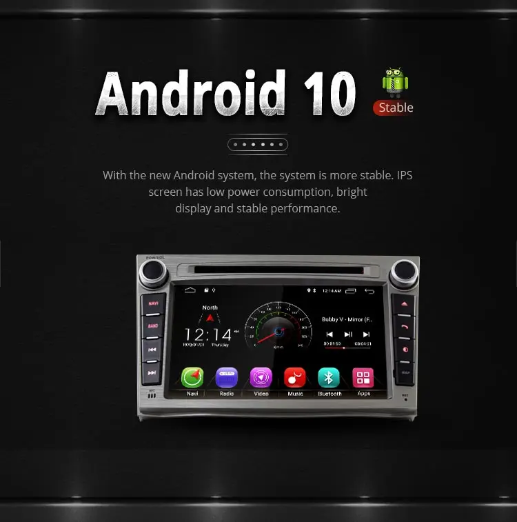LJDA 2 Din Android 10,0 автомобильный dvd-плеер для SUBARU OUTBACK 2008-2011 2012 2013 Wifi gps Navi Радио 2G ram стерео аудио мультимедиа