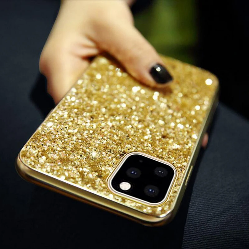 Роскошный Шикарный чехол со стразами и блестками для iPhone 11 Pro 6 6s 7 8 Plus, чехол для iPhone X Xr Xs Max, Модный мягкий силиконовый чехол, Fundas