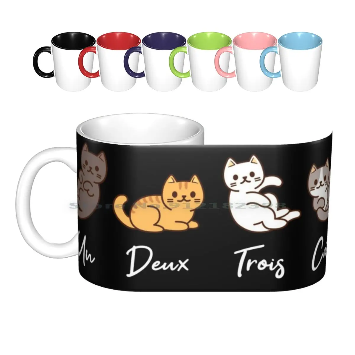 Керамические кружки Un Two Three Cat кофейные чашки Кружка для молока и чая кружка с