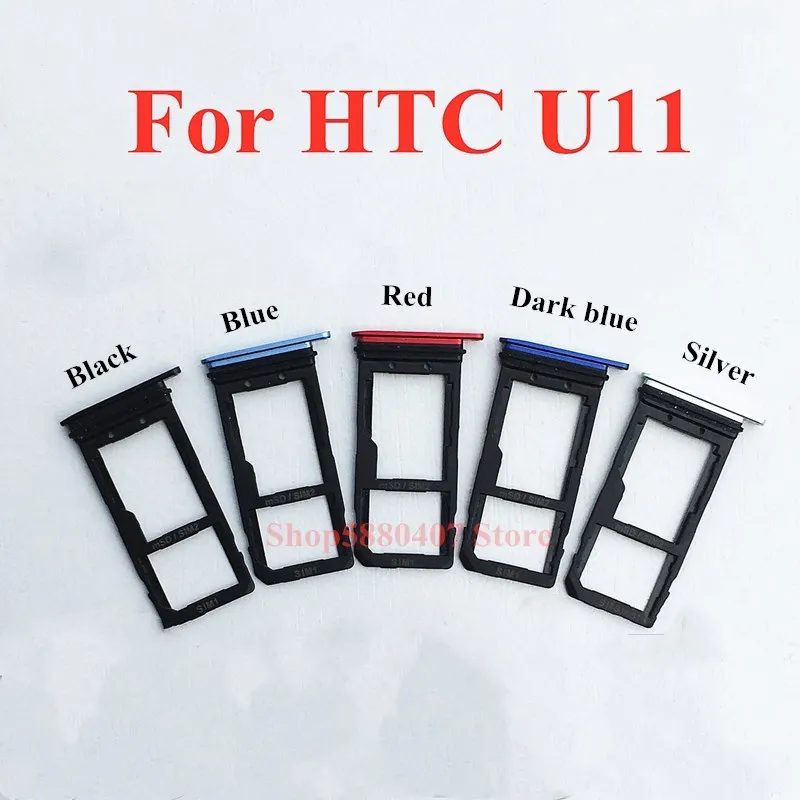 

Original SIM Tray For HTC U11 TF SD/SIM Card Holder Tray For HTC U11 SIM Reader Replacement Parts