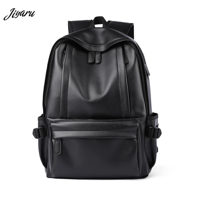 Лидер продаж, мужские рюкзаки, черный рюкзак для ноутбука, рюкзаки из искусственной кожи для подростка, повседневные рюкзаки, школьные рюкзаки для мальчиков-подростков