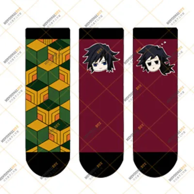 Demon Slayer: Kimetsu no Yaiba двусторонний шарф с принтом Kamado Tanjirou Kamado Nezuko Agatsuma Zenitsu шарф зимние украшения - Окраска металла: С черным покрытием, нанесенным краскопультом