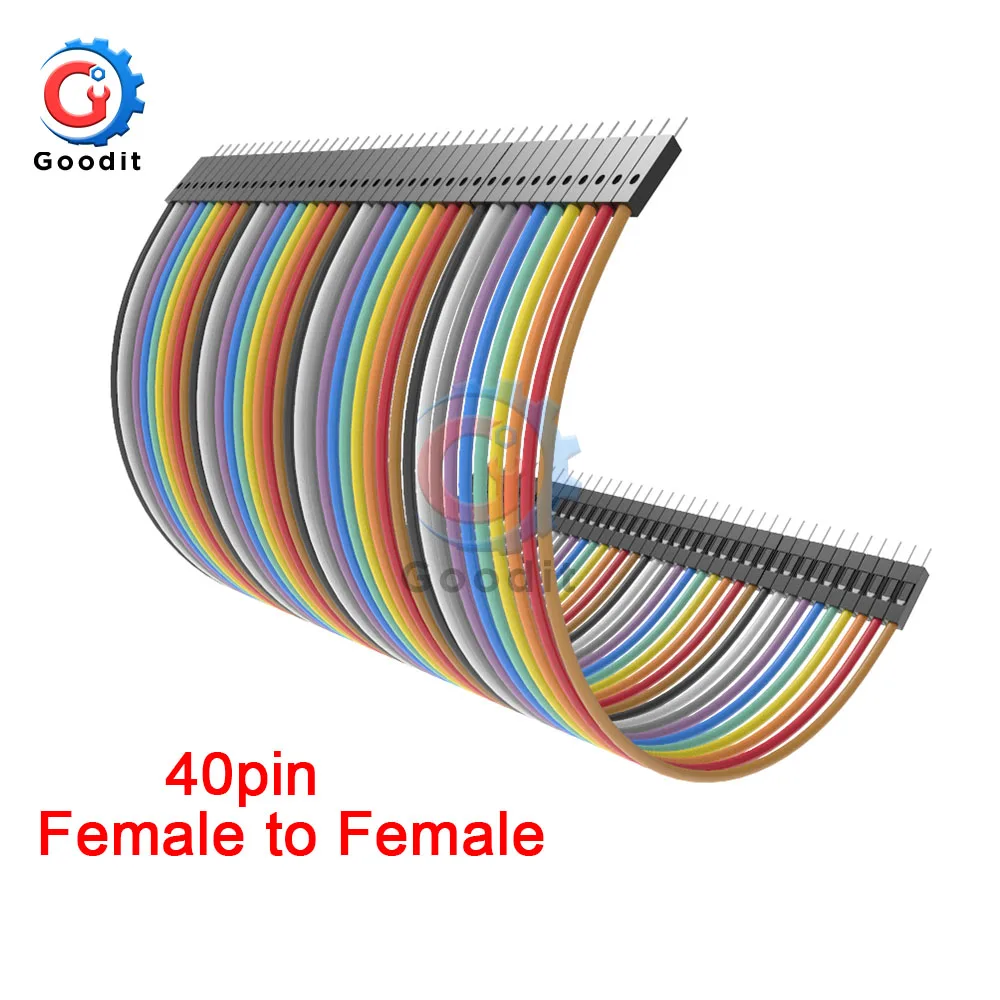 Female to Female 40PIN 10 см 20 см 30 см Dupont Line Male to Male+ Female to Male и Female to Female джемпер дуплексный кабель для PCB DIY KIT - Цвет: Female to Female