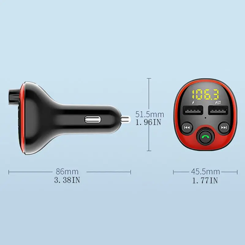 Автомобильный Bluetooth беспроводной передатчик MP3 радио плеер двойной USB зарядное устройство автомобильные запчасти