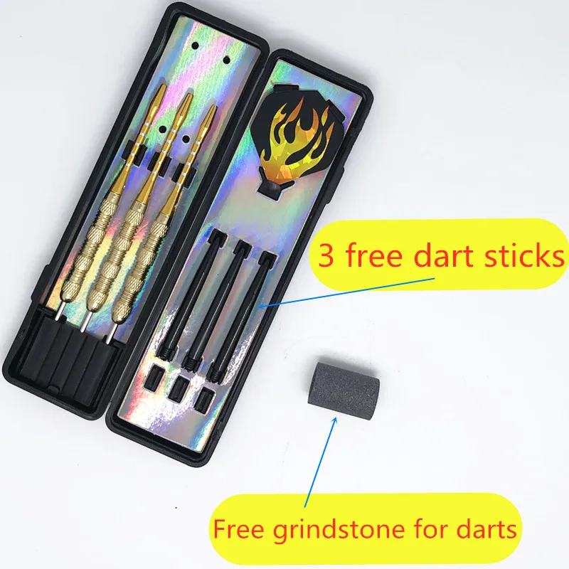 

3pcs/set of professional 15g darts, with aluminum dart rod, comes with a dart storage box and dart grindstone