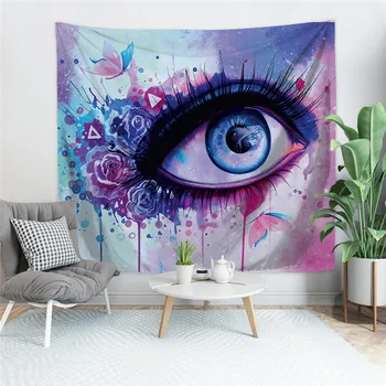 

Artistic color eyes Tapestry Wall Hanging Abstract Pattern Trippy Tapestry Fantasy Magical Fractal Tapestry