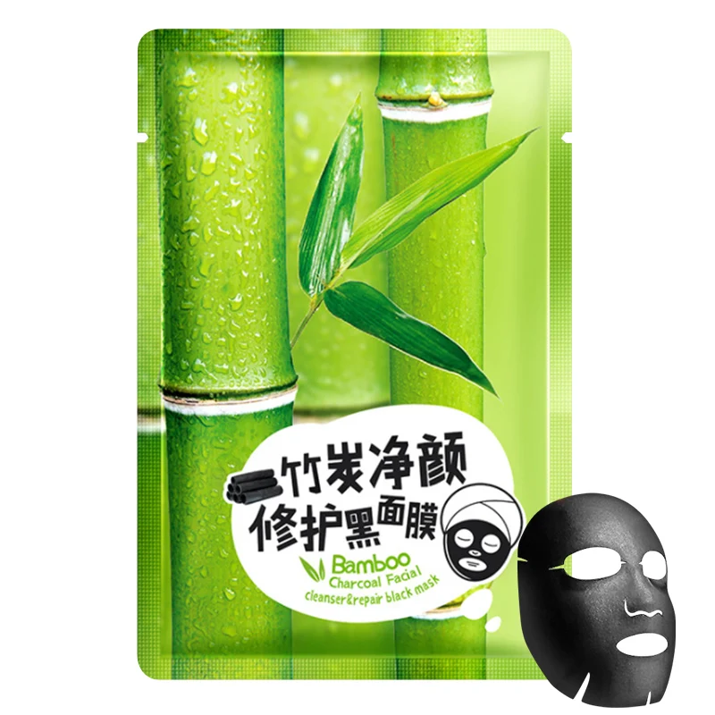 bamboo charcoal Естественное плавное увлажнение, маска для лица, контроль жирности, увлажняющая маска для лица, Питательная, сужающая поры, отбеливающая маска, уход за кожей - Цвет: bamboo charcoal
