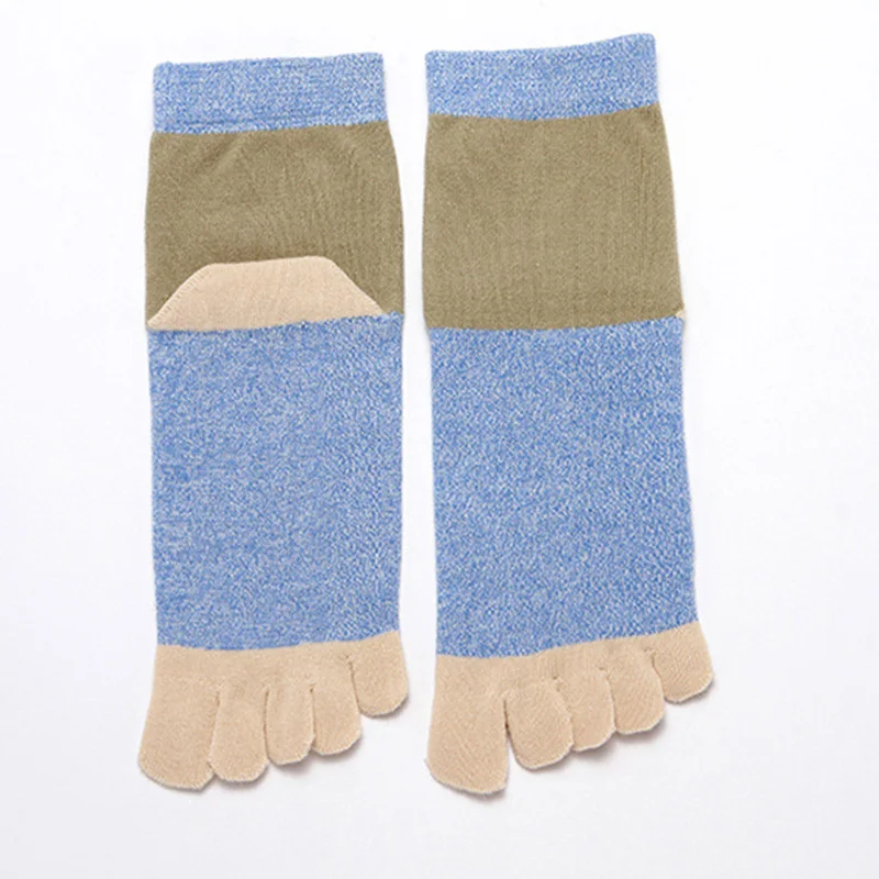 5 Pairs Spring Autumn Toe Socks Vintage Cotton Designer Socks Japanese Harajuku Casual 5 Finger Socks Male Fathers Calcetines