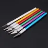 6Pc/Set Leather Cutting Knife Pen Knife Aluminum Rod Carving Tool Graver Cutter Craft Leather Cut Metal Handle Replaceable Blade ► Photo 3/6