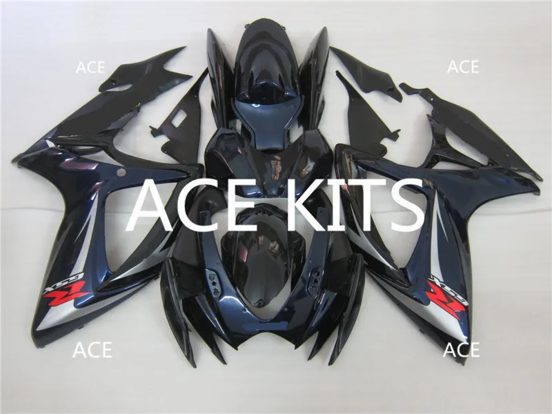ACE наборы ABS впрыски обтекатели комплект подходит для SUZUKI GSX-R600 GSX-R750 K6 2006 2007 GSX-R600 k6 06 07 синий A89